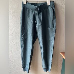 Mandala scrub joggers petite small stormy sky